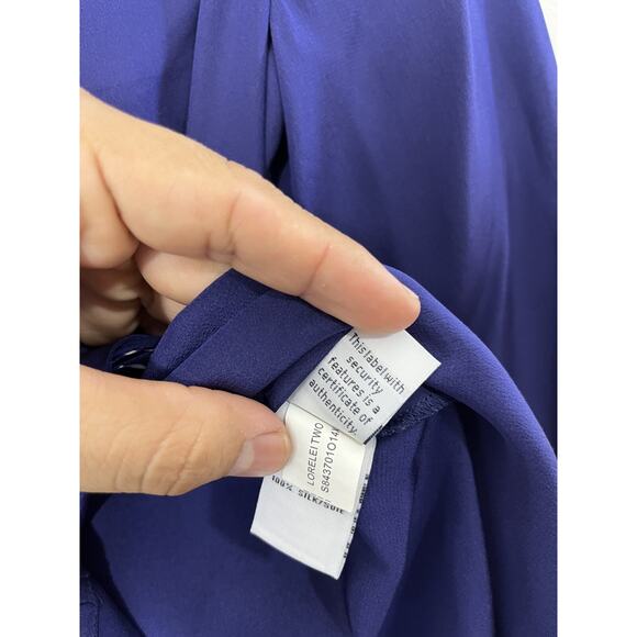 Diane Von Furstenberg Silk Lorelei Two Minimalist Quiet Luxe Sophisticated Top M - Picture 11 of 16